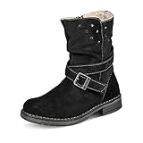 Lurchi Lolly-tex Halblange Stiefel, Schwarz, 34 EU
