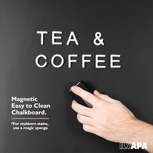 image for Ilyapa Metal Double Sided Swinging Chalkboard Sign - 21x35 inch Magnet