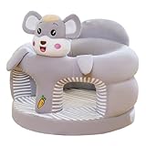 Baby Seat Sit up Chair Cartoon Animals Plush Sofa Chair Toddler Baby Learn to Sit up Sofa Play Durable Thickened Cartoon Design Sofa Seat for Newborns (15)