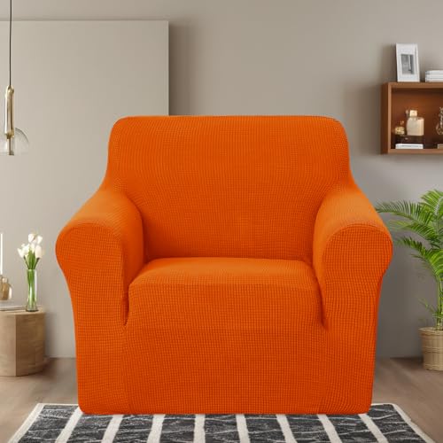 Fundas elásticas para sillas reclinables ajustables protector de sofá naranja 3