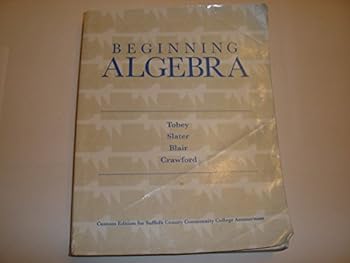 Paperback Beginning Algebra 8 Th Suffolk County Ammerman Custom Book