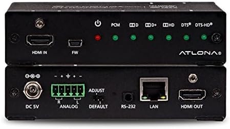 Atlona At-uhd-m2c-bal 4k/uhd Hdmi Multi Channel Digital to Two-Channel Balanced Analog Audio Converter