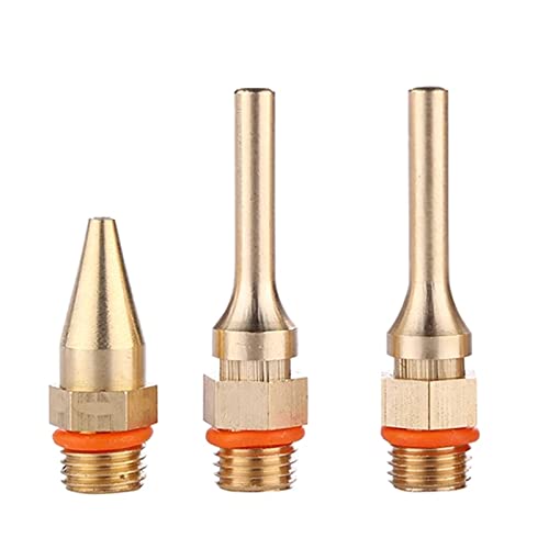 3 Stück Heißklebepistole Düse，Klebepistole Düse Kupferspitze Klebepistolen-Düse Heißklebepistolen-Düse Hochwertiges Ersatzwerkzeug für Handwerk Projekte, Kleine Reparatur (50mm)
