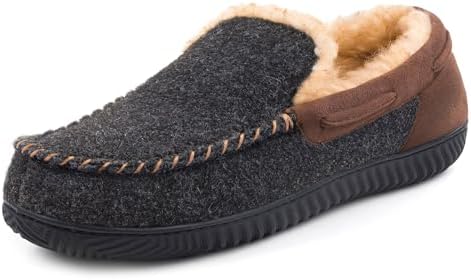 RockDove Hearthfire Chaussons mocassins en mousse à mémoire de forme pour homme