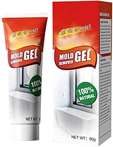 Household Mold Remover Gel,Caulk Remover Wall Mold Cleaner,Mold & Mildew Remover Gel Stain Remover for Showers Tiles Home Kitchen Sinks Cleaning Bathroom (1 Pcs) Cover