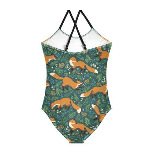 Image of CaTaKu Girls One Piece Swimsuits Hawaiian Toddler Bathing Suit for Girls Kids Swimwear 3-10 Years