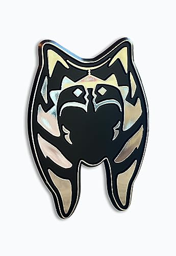 Emblema cromado para coche SW Ahsoka, accesorio tuning y decoración exterior 3.5x2.5