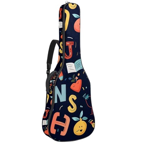 Housse guitare électrique et basse imperméable sac Oxford 101,6-104,1 cm