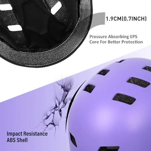 Image of Skateboard Bike Helmet,3 Sizes for Adults Youth Teen Kids Toddler | Adjustable for Men Women Boys Girls,Safety Certified Multi-Sport for Scooter Skate Bicycle Skating Rollerblading