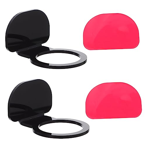 Generic 2pcs Golf Stand Baseball Display Holder Hanger Rack Shelves Rounders Bat Baseball Cake Decorations Holders Showcase Baseballs Poster Baseball Bat Display Playing Game Acrylic Black