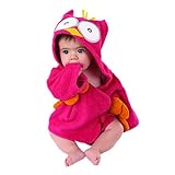 Baby Aspen My Little Night Owl Hooded Terry Spa Robe, Pink