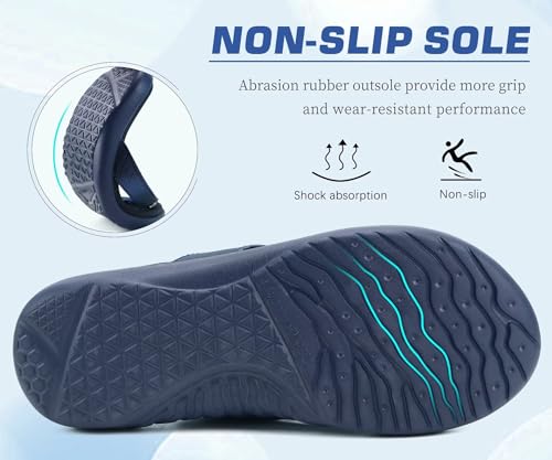 Image of jiajiale Womens Fashion Orthotic Flip Flops Ladies Slip On Lightweight Comfortable Thick Cushion Yoga Mat Thong Sandals With Plantar Fasciitis Arch Support