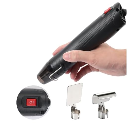 Heat Gun for Crafting, 110V 350W Handed Hot Gun for Shrinking Wrapping PVC | 3.28ft Ultra-Long Cable Portable, Dual-Temp Model Heat Gun with Stand and Power Cord for Sticker Shrinking and DIY Embossing