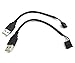 Duttek (2-Pack) 20CM USB 2.0 Type A Male to Dupont 9 Pin Female Header Motherboard Cable Cord (AM/9Pin 0.2M)