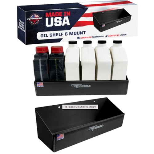 Pit Posse 563BK Oil Shelf Caddy for Automotive Oil