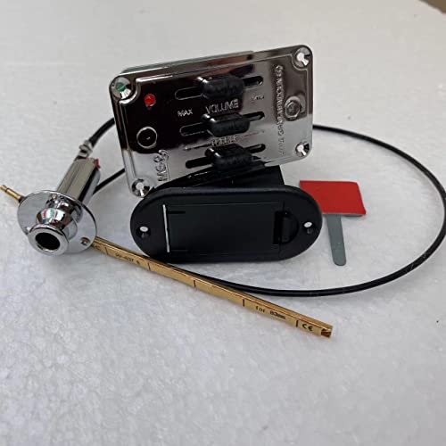 Artec 2 bandas EQ incluye caja de batería de 9 V, pastilla de sillín para guitarras y mandolinas de cuerpo delgado (ME2) Cover