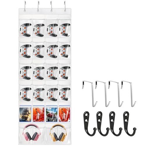 ProtectHobby Headset & Controller Holder Wall Mount, 24 Pockets PVC