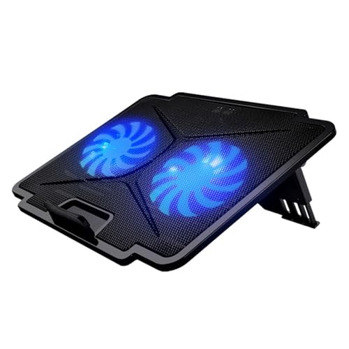 Hxyxbnhno LED Laptop Cooling Pad Gaming Laptop Coolers Laptop Fan Cooling Stand with Quiet Cooling Fan 2 USB Port for Laptop