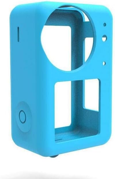 Image of Careflection Silicone case + Silicon Lens Cap Protective Sleeve for DJI Osmo Action 3 / DJI Action 4 Camera Protector Guard Protection Cover (Shock,Water Proof) - 5 Year Warrantied (Blue)