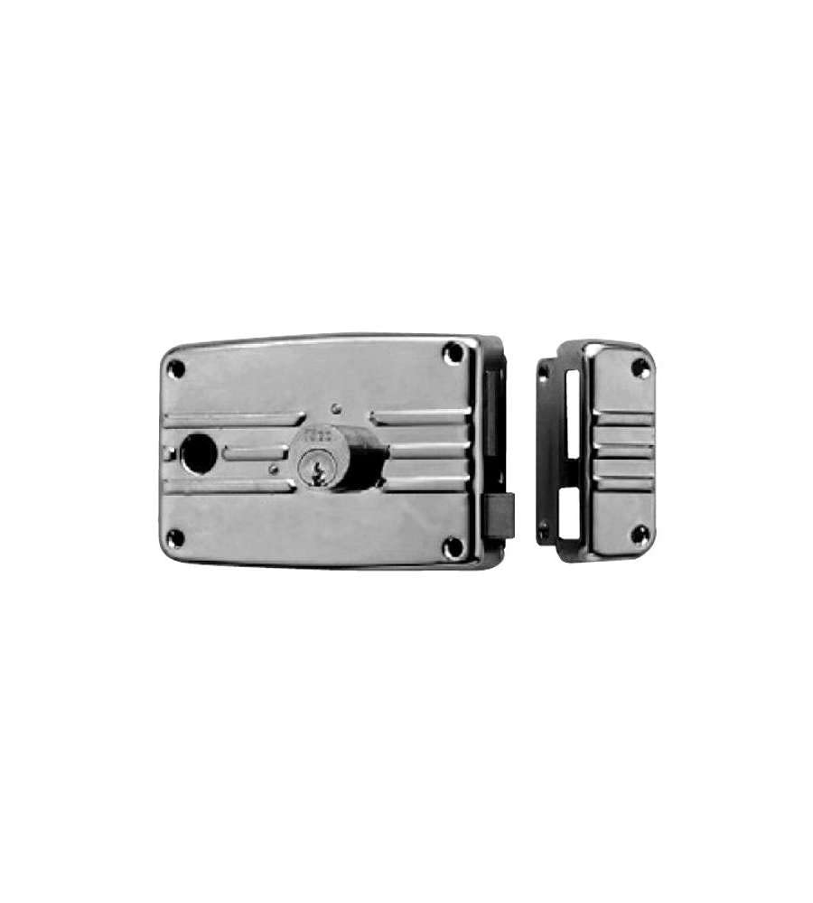 ISEO - 485604 SERRATURA DX 140x93x35MM CATENACCIO ENTRATA 60MM PORTE FERRO+3CHIAVI