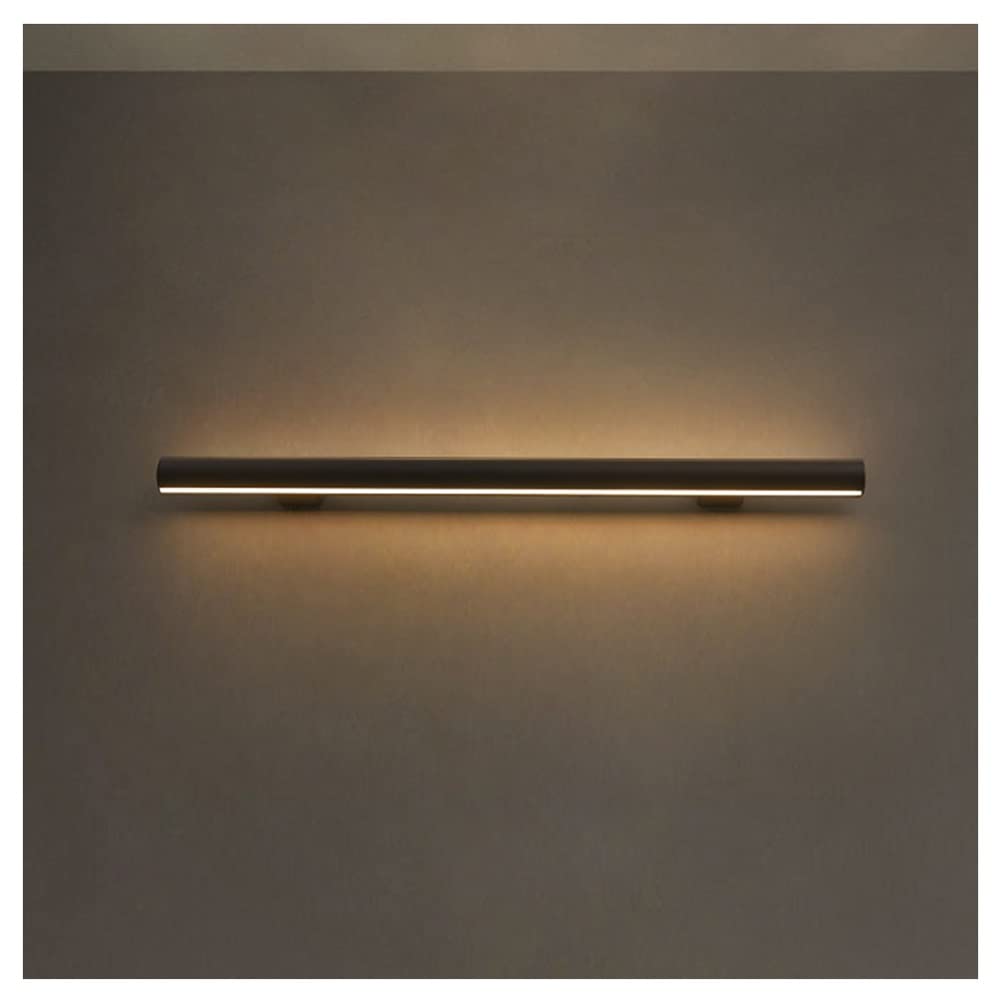 Genérico Kit de pasamanos LED - Barandillas de Escalera para Interiores/Exteriores con Montaje en Pared, Barra de Apoyo de Aluminio Duradera con luz integrada, Color Negro, 50 cm (19,7") para Mayor s