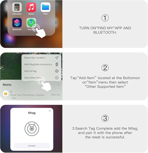 Image of GPS Tracker for Vehicles, 2PCS Real Time Tracking Tracker Device for Vehicles, Work with Find My (iOS Only), MINI Magnetic Car Tracker Device Hidden, No Monthly Fee, Super Magnetic, Black