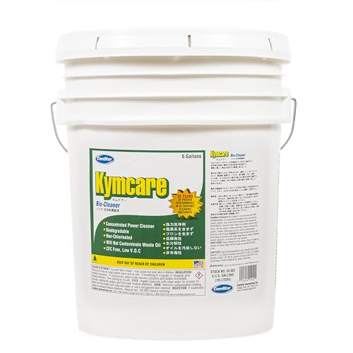 Comstar Kymcare General Purpose Alkaline Cleaner, Biodegradable, Non-Corrosive, Non-Chlorinated, Low-Foaming, Heavy-Duty Degreaser for Metal, Tile, Plastic, Rubber, & More, 5 Gallons (55-002)