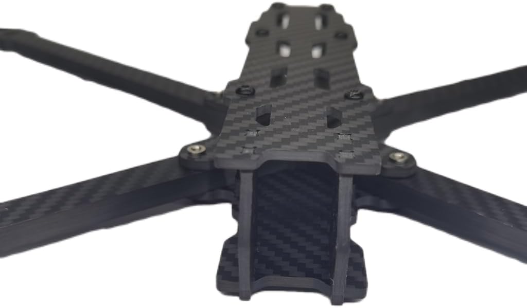 7/8/9/10/13 inch Carbon Fibre Fit for X-Frame 5mm/7mm Thickness Arm Quick Release Rack,for RC FPV Racing Drone Quadcopter Spare Parts(10inch)