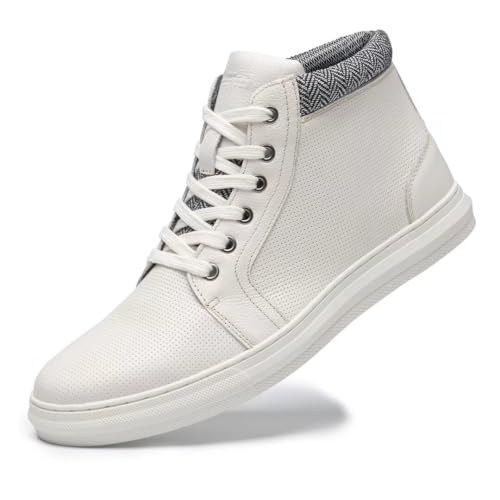 Image of Arkbird Casual Sneakers, Breathable Lace-Up Leather Walking Shoes Comfortable Fashion Sneakers for Men Daily Work
