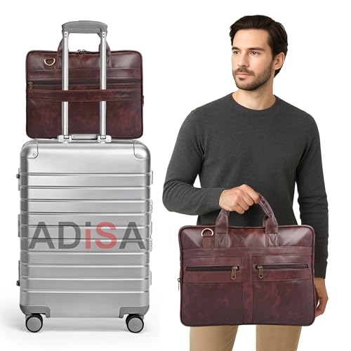 Image of ADISA Laptop Messenger Office Bag Briefcase for Work for Men