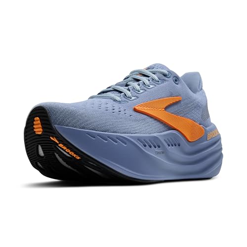 Brooks メンズ Glycerin Max ニュートラル ランニング&ウォーキングシューズ, カントリーブルー/スカイ/オレンジ。, 9.5