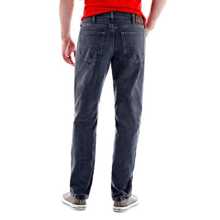 Image of Lee Men's Cotton Blend and Polyester Regular Fit Straight Leg Jeans