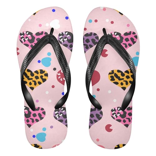 Hearts Colors Flip Flop Beach Summer Casual Sandal for Women & Men Shower Shoes 20861880