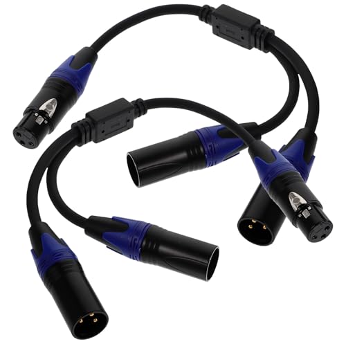 Câble répartiteur audio XLR double femelle pour microphone de studio et sonorisation