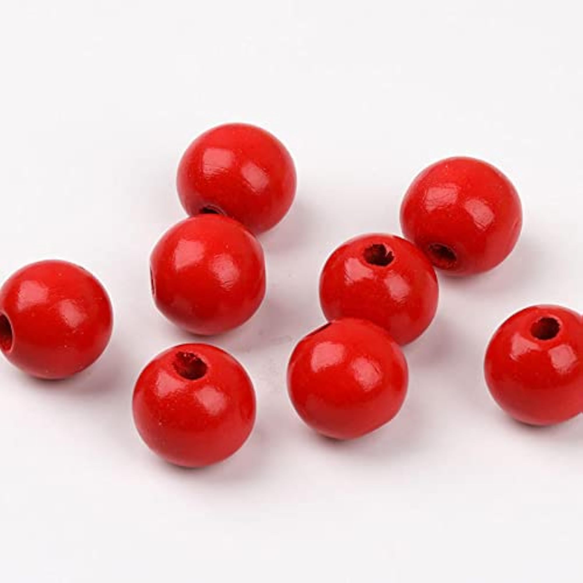 Round Wooden Beads for DIY Bracelet Crafting