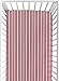 Sweet Jojo Designs Vintage Aviator Fitted Crib Sheet for Baby and Toddler Bedding Sets - Red Stripe Print