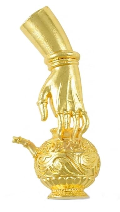 Image of Deity God Jewellery Gold Plain lord vishnu mohini amrita(amrutham) carrying pot with hand (7944-7944A)