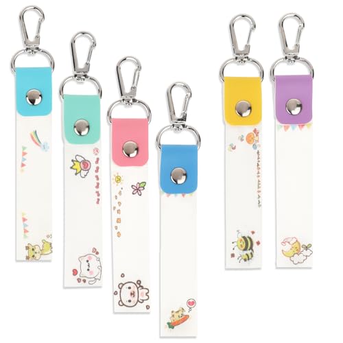 6 etiquetas de nome personalizadas para crianças, etiquetas de identificação infantil, etiqueta de nome de mochila, etiquetas de creche, ganchos para bagagem, bolsas, mochila, água, garrafa