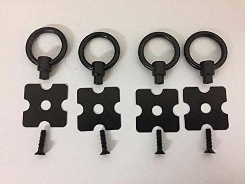 Corona Replacement Furniture Fittings Black Metal Handles x 4