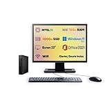 PC Ultra Mini – Intel Core i5 | Windows 11 Pro | SSD 500Go | RAM 16Go | Wi-FI | Écran 22’’ + Clavier & Souris | Ordinateur de Bureau Compact Complet Prêt à l’Emploi (reconditionné) (I5-16Go - 500Go)