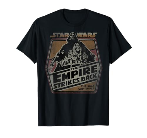 T-shirt Star Wars Dark Vador pull imprimé Empire contre-attaque noir