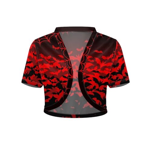 Image of Womens Short Sleeve Bolero Shrug Open Front Knit Cropped Cardigan Shoulder Cover for Dress Cute Casual Knit Cover Up