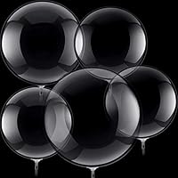 30 Globos de Burbuja Transparentes Globos de Bobo de Cumpleaños de Cristal para Fiesta Cumpleaños Boda Navidad Interior Exterior (18 Pulgadas, 20 Pulgadas, 24 Pulgadas)