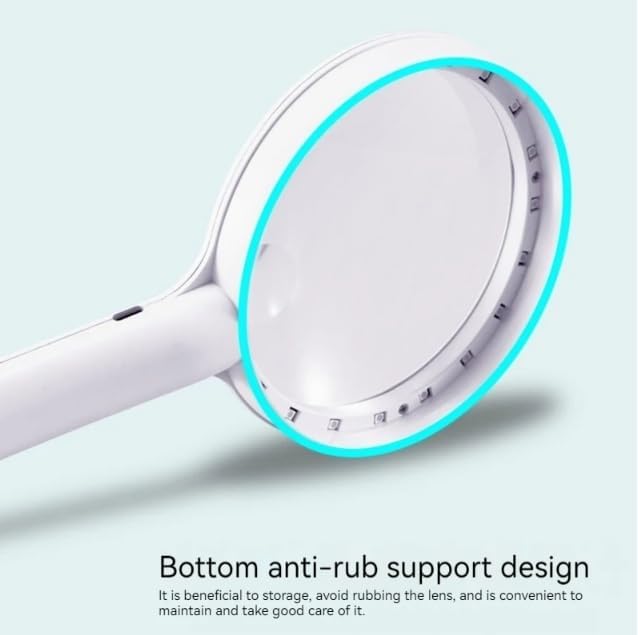Rechargeable Handheld Magnifier 3 Lighting Modes Magnifying Glass 3X 10X 20X Led Lighted