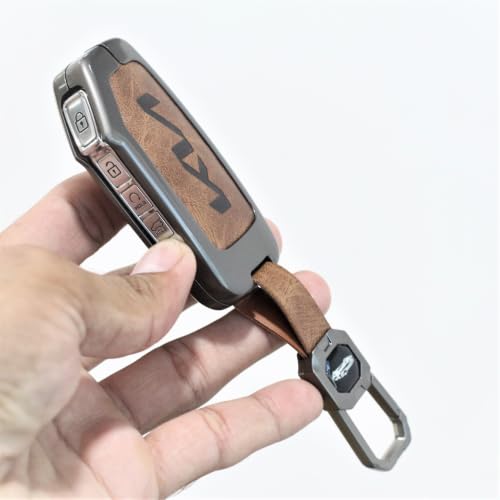Image of Car Key Cover Fit for New Kia Seltos Facelift 2024 2023 | Carens, Clavis x line | Sonet Facelift - 4 Button Smart Key
