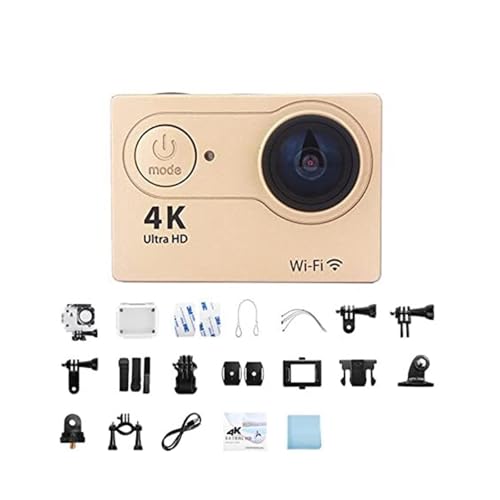 Caméra d'action avec stabilisation d'image 4K Ultra HD et boîtier étanche 30M