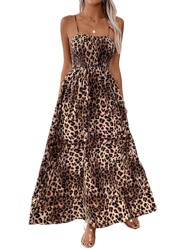 Robe de mariage invitée style léopard long pour célébrer les grandes occasions