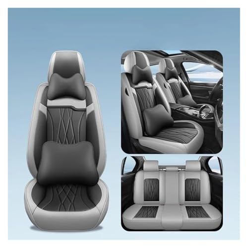 Housse de siège auto en cuir PU 3D gris luxury de protection pour Toyota FJ Cruiser