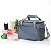 Calage 14L Borsa Termica Porta Pranzo Uomo Donna, Thermal Manutenzione Borsa Isotermica da Pranzo Borsa Frigo da Picnic tasche per Resistente per Scuola Lavoro Ufficio Viaggi Campeggio Nero/Grigio/Blu