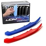 iJDMTOY Exact Fit 3pc Set Iconic Tri-Accent Grille Insert Trims Compatible with 2016-2019 X1 Sport Center Kidney Grilles (8 Beams)